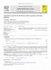 Research paper thumbnail of A regularity criterion for the Navier–Stokes equations via one diagonal entry of the velocity gradient