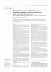 Research paper thumbnail of [Prescription and use of antibiotics at a pediatric intensive care unit in Buenos Aires City]