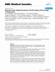 Research paper thumbnail of Mutation study of Spanish patients with Hereditary Hemorrhagic Telangiectasia