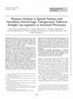 Research paper thumbnail of Mutation Analysis in Spanish Patients with Hereditary Hemorrhagic Telangiectasia: Deficient Endoglin Up-regulation in Activated Monocytes