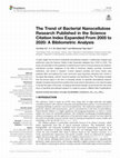 Research paper thumbnail of The Trend of Bacterial Nanocellulose Research Published in the Science Citation Index Expanded From 2005 to 2020: A Bibliometric Analysis