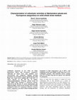 Research paper thumbnail of Characterization of cellulolytic activities of Bjerkandera adusta and Pycnoporus sanguineus on solid wheat straw medium