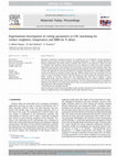 Research paper thumbnail of Experimental investigation of cutting parameters in machining of 100Cr6 with tangential turn-milling method