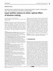 Research paper thumbnail of Laser-written colours on silver: optical effect of alumina coating