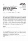 Research paper thumbnail of A concept to assess the costs and benefits of renewable energy use and distributional effects among actors: The example of Germany