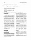 Research paper thumbnail of Contemporary Leadership Development in Kazakhstan