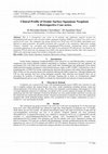 Research paper thumbnail of Clinical Profile of Ocular Surface Squamous Neoplasia A Retrospective Case series