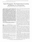 Research paper thumbnail of Signal Propagation: The Framework for Learning and Inference in a Forward Pass