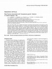 Research paper thumbnail of Risk factors associated with Toxoplasma gondii seroprevalence in domestic pig farms in Argentina