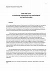 Research paper thumbnail of Faith and Trust: a perplexing relationship from psychological and spiritual angles