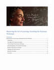 Research paper thumbnail of Mastering the Art of Learning: Unveiling the Feynman Technique