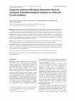 Research paper thumbnail of Drug-free patients with major depression show an increased electrophysiological response to valid and invalid feedback