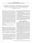 Research paper thumbnail of Insufflation Techniques in Gynecologic Laparoscopy