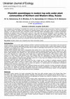 Research paper thumbnail of Phytolith assemblages in modern top soils under plant communities of Northern and Western Altay, Russia