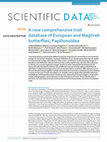 Research paper thumbnail of A new comprehensive trait database of European and Maghreb butterflies, Papilionoidea