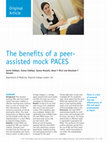 Research paper thumbnail of The benefits of a peer-assisted mock PACES