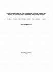 Research paper thumbnail of In situ ecosystem effects of trace contaminants in the San Francisco Bay Estuary; the necessary link to establishing water quality standards