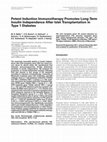 Research paper thumbnail of Potent Induction Immunotherapy Promotes Long-Term Insulin Independence After Islet Transplantation in Type 1 Diabetes