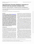 Research paper thumbnail of The Eukaryotic Promoter Database: expansion of EPDnew and new promoter analysis tools