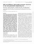 Research paper thumbnail of EPD and EPDnew, high-quality promoter resources in the next-generation sequencing era