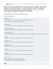 Research paper thumbnail of Efficient development of practically usable thermo-photo sensitive genic male sterile lines in wheat through doubled haploid breeding