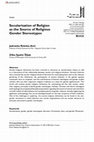 Research paper thumbnail of Secularisation of Religion as the Source of Religious Gender Stereotypes