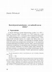 Research paper thumbnail of Rozwod przed notariuszem - czy nadszedł czas na zmiany? [Divorce before the notary - is it time for a change?]