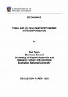 Research paper thumbnail of China and Global Macroeconomic Interdependence