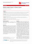 Research paper thumbnail of Ebola wreaks havoc in Sierra Leone