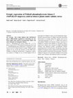 Research paper thumbnail of Ectopic expression of Pokkali phosphoglycerate kinase-2 (OsPGK2-P) improves yield in tobacco plants under salinity stress