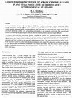 Research paper thumbnail of Gaseous Emission Control of a Basic Chrome Sulfate Plant by an Innovative Method to meet Environmental Standard