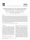 Research paper thumbnail of Mechanical properties of WC–10Co cemented carbides sintered from nanocrystalline spray conversion processed powders