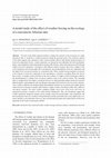 Research paper thumbnail of A model study of the effect of weather forcing on the ecology of a meromictic Siberian lake