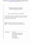 Research paper thumbnail of Parameterization of regulatory nodes for engineering broad host range heterologous gene expression