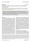 Research paper thumbnail of Harnessing sensing systems towards urban sustainability transformation