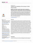 Research paper thumbnail of Validity and reliability of the Serbian COVID Stress Scales