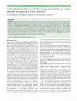 Research paper thumbnail of A Metabolomic Approach for Screening of Acute Liver Failure Patients in Hepatitis E Virus Infection