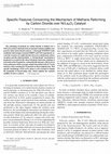 Research paper thumbnail of Specific Features Concerning the Mechanism of Methane Reforming by Carbon Dioxide over Ni/La2O3Catalyst