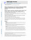 Research paper thumbnail of Effects of Physiotherapy in the Treatment of Neurogenic Bladder in Patients Infected With Human T-Lymphotropic Virus 1