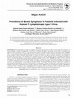 Research paper thumbnail of Prevalence of Bowel Symptoms in Patients Infected with Human T-Lymphotropic type 1 Virus