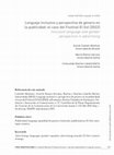 Research paper thumbnail of Lenguaje inclusivo y perspectiva de género en la publicidad: el caso del Festival El Sol (2022) Inclusive language and gender perspective in advertising