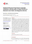 Research paper thumbnail of Implementing Surviving Sepsis Campaign Guidelines and Mortality of Adult Patients in Intensive Care Units: An Integrative Review