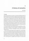 Research paper thumbnail of A history of semantics