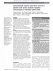 Research paper thumbnail of Corticosteroids improve short-term survival in patients with severe alcoholic hepatitis: meta-analysis of individual patient data