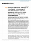 Research paper thumbnail of Studying the clinical, radiological, histological, microbiological, and immunological evolution during the different COVID-19 disease stages using minimal invasive autopsy