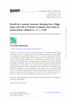 Research paper thumbnail of Search for a massive resonance decaying into a Higgs boson and a W or Z boson in hadronic final states in proton-proton collisions at s = 8 $$ \sqrt{s}=8 $$ TeV