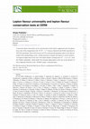 Research paper thumbnail of Lepton flavour universality and lepton flavour conservation tests in kaon decays at CERN