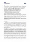 Research paper thumbnail of Experimental Demonstration of an Electro-Absorption Modulated Laser for High-Speed Transmissions at 1.55-μm Window Using Digital Signal Processing