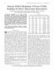 Research paper thumbnail of Directly PAM-4 Modulated 1530-nm VCSEL Enabling 56 Gb/s/ $\lambda $ Data-Center Interconnects