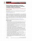 Research paper thumbnail of Partial response signaling for improved chromatic dispersion tolerance in intensity modulation optical transmissions